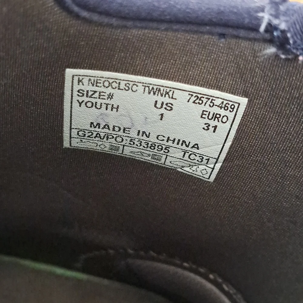 BOGS‎ Youth Neoclassic Twinkle Waterproof/Insulated Rain/ Snow Navy Boots 1
